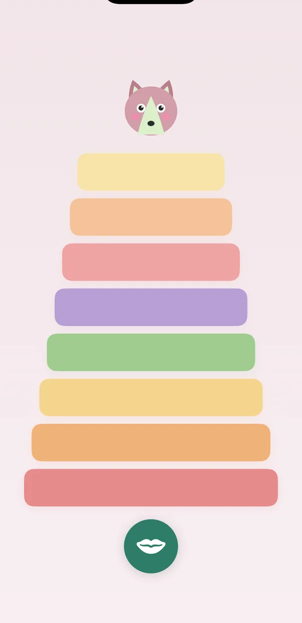 Das Stabspiel in Regenbogenfarben